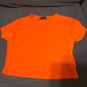 Bright Orange Crop Top